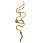Collana Serpente Gold in acciaio 316L e zirconi