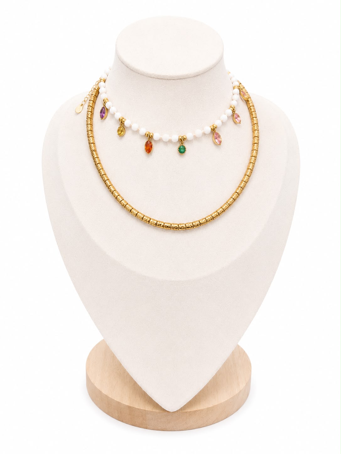 Collana Girocollo Pepita in acciaio inox