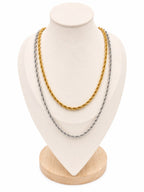 Collana Torchon Big in acciaio