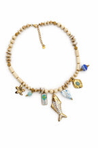 Collana Conchiglia di Mare in acciaio e resina