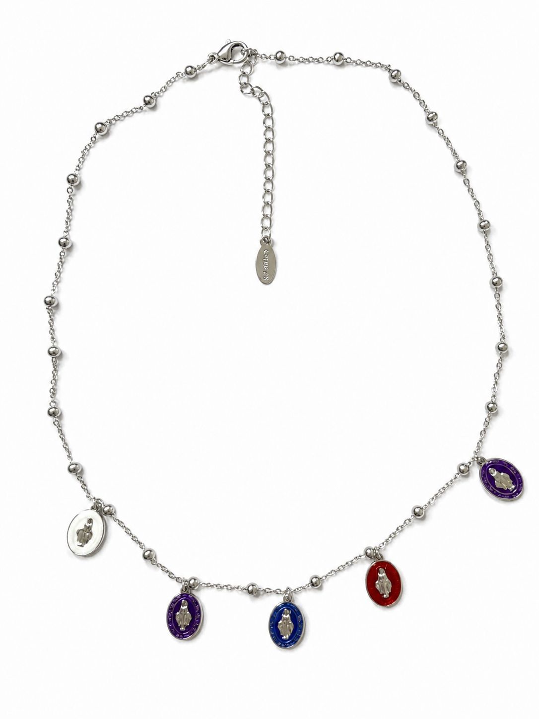 Set Collana e Bracciale Madonnina Colorata