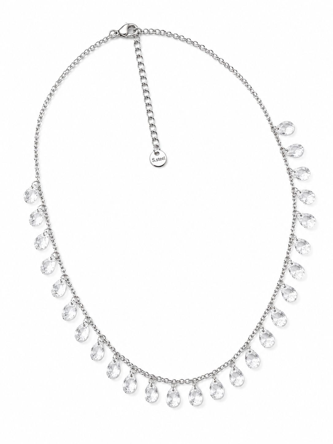 Collana Cristallina in Acciaio
