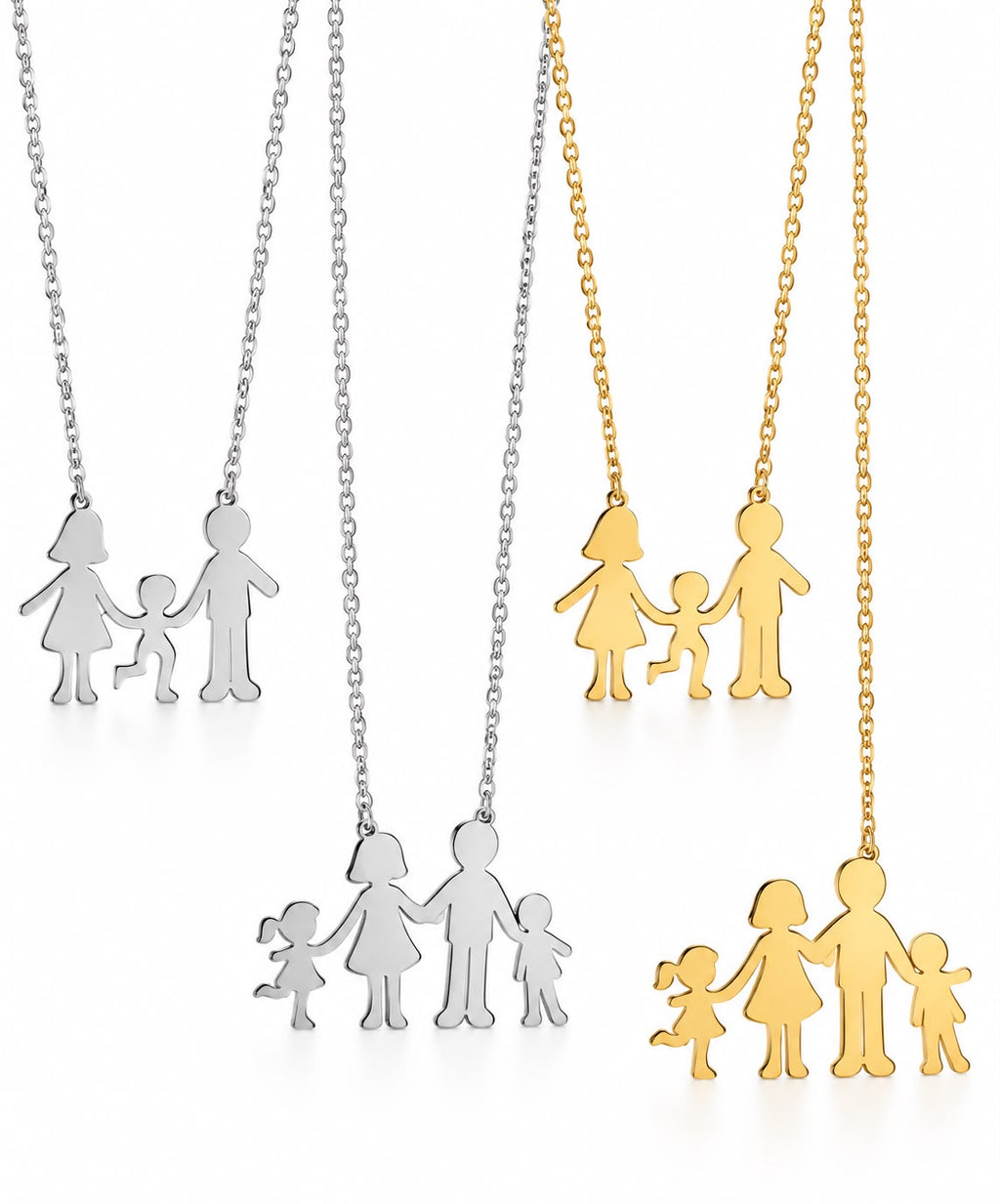 Collana Family in acciaio