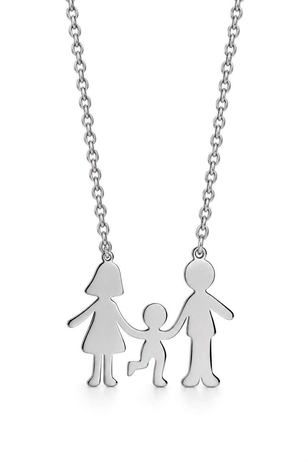 Collana Family in acciaio