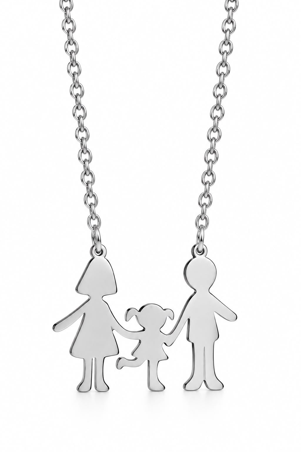 Collana Family in acciaio
