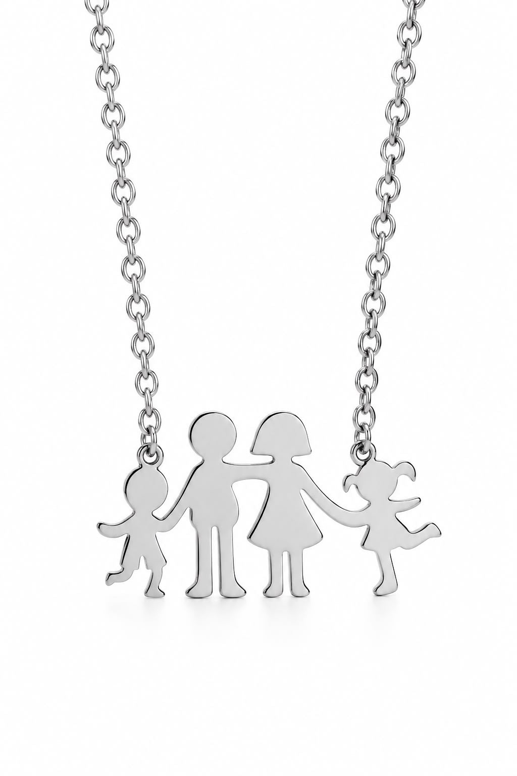 Collana Family in acciaio