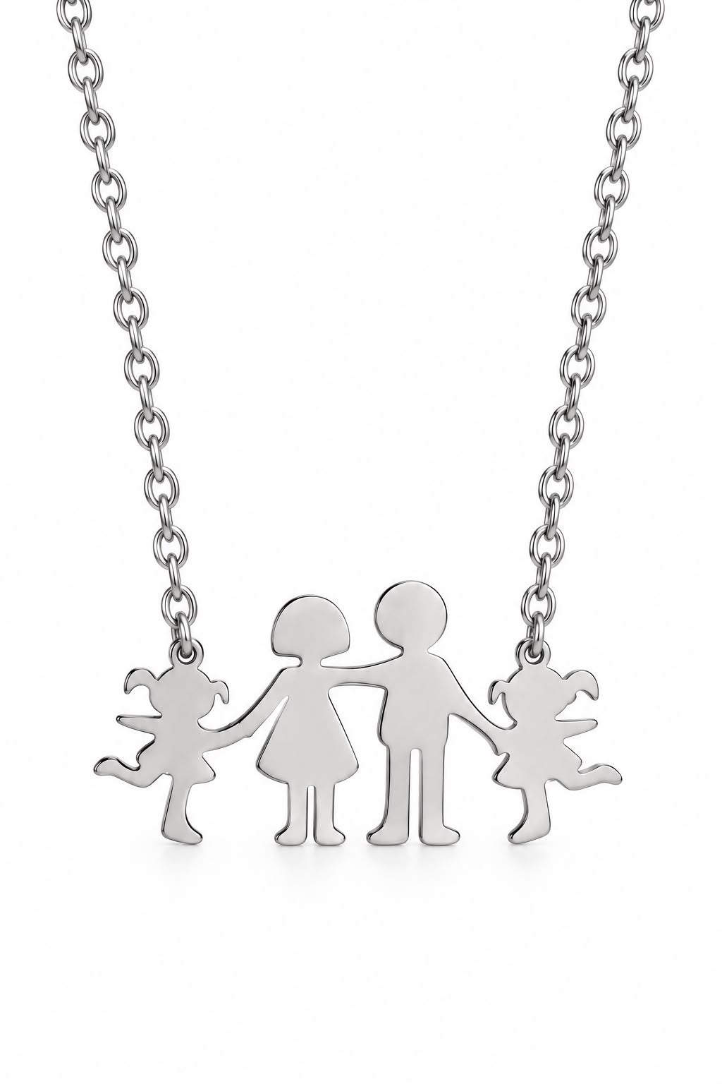 Collana Family in acciaio