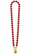Collana Aurelia Cuore Personalizzabile Bordeaux
