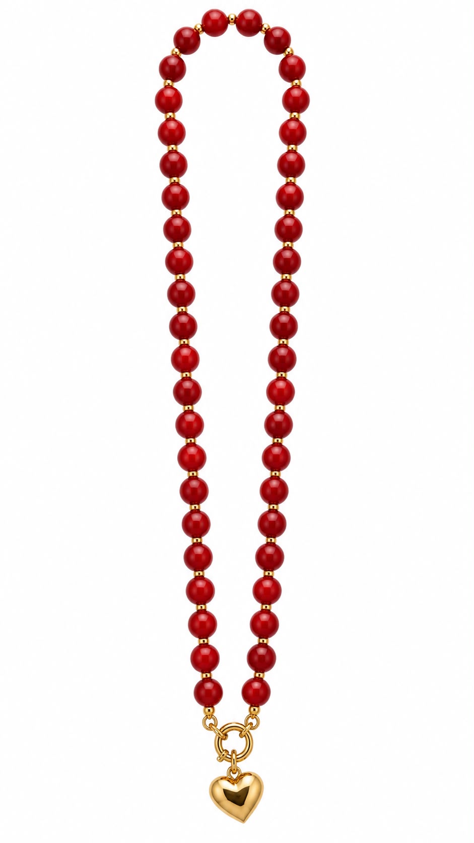Collana Aurelia Cuore Personalizzabile Bordeaux