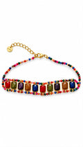 Collana Choker Clarissa in acciaio 316L e pietre