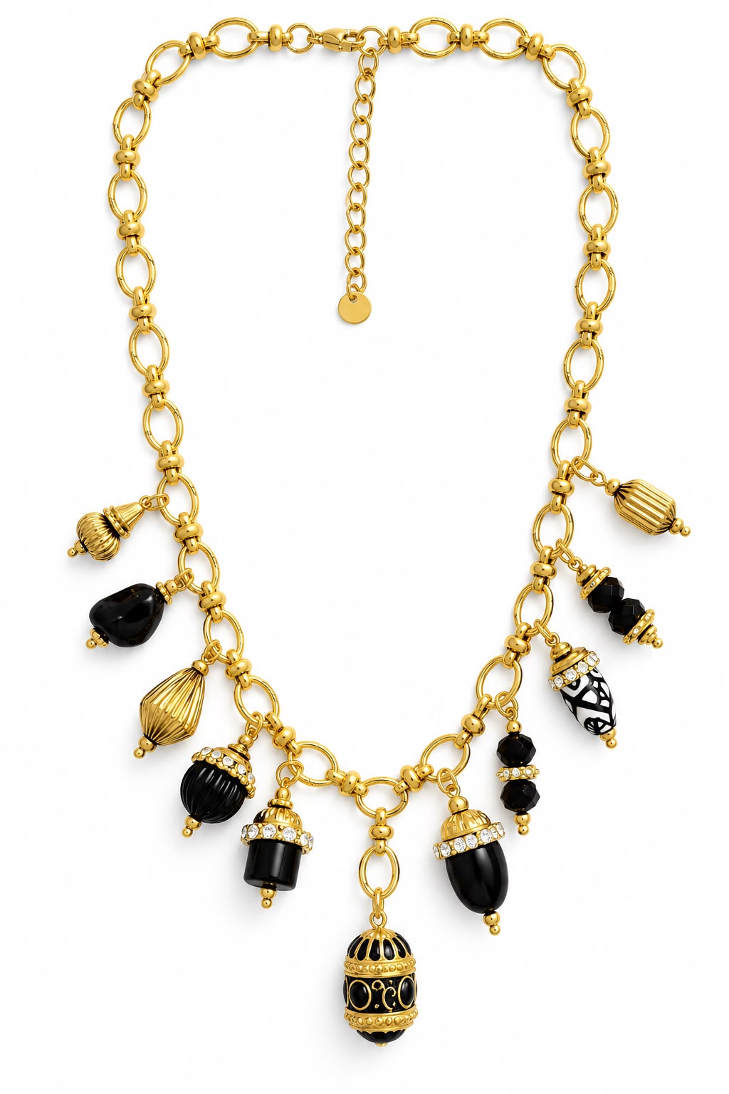 Collana Ottavia in acciaio 316L e ceramica