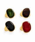 Anello Medea in acciaio e resina