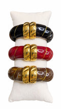 Bracciale Medea Intreccio in acciaio e resina