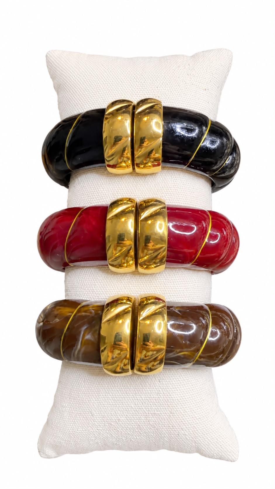 Bracciale Medea Intreccio in acciaio e resina