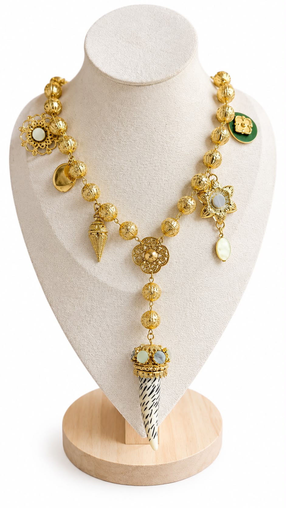 Collana Zaira in resina e acciaio