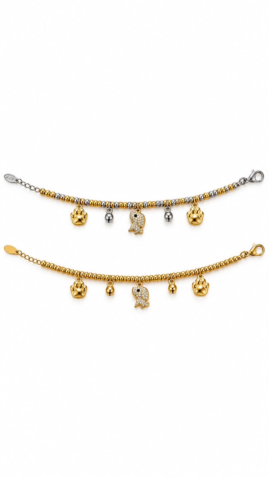 Bracciale Pepita Pet Sonaglio in acciaio inox