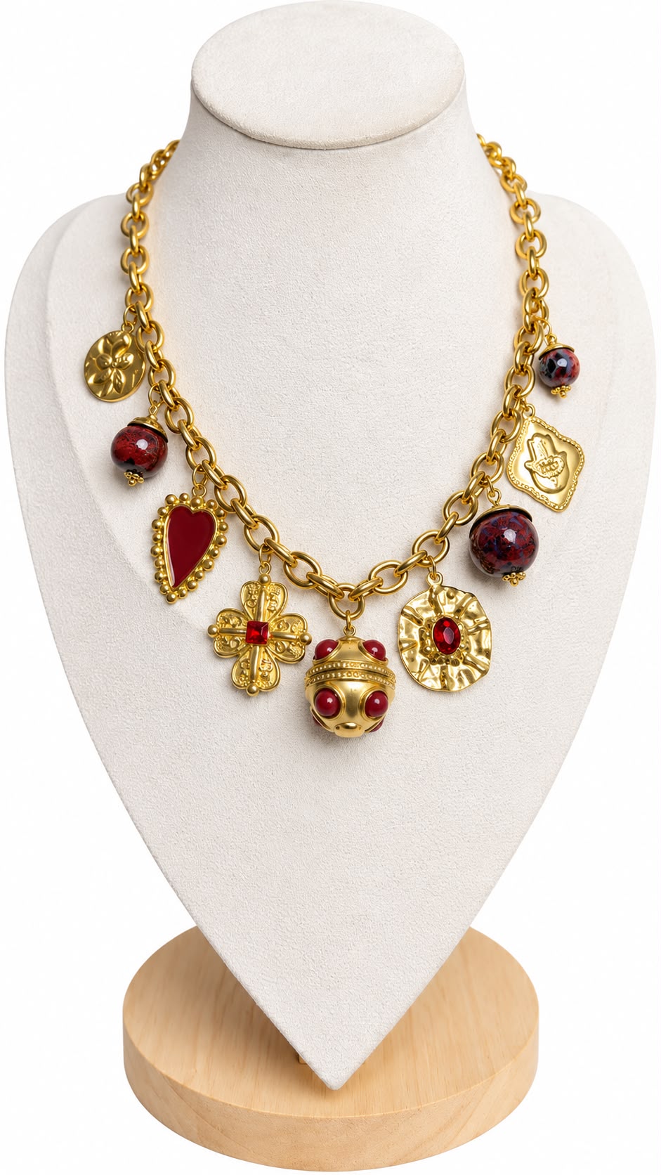 Collana Multicharm in acciaio