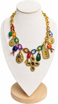 Collana Multicharm color in acciaio 316L