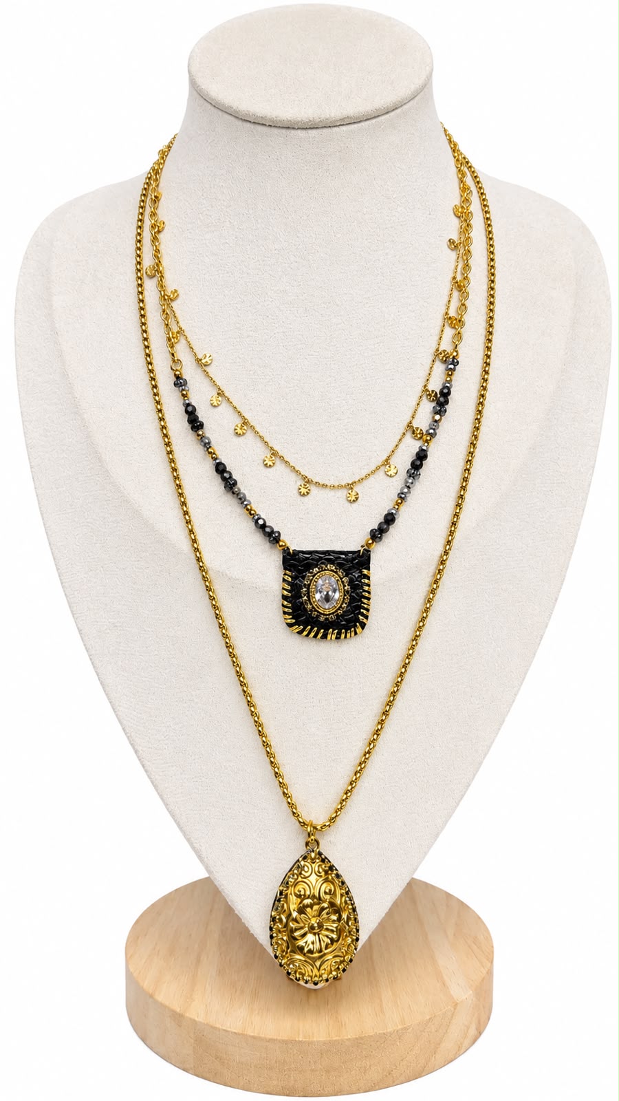 Collana Noire Imperial in acciaio 316L