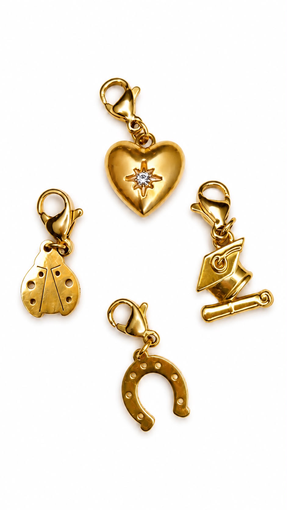 Charm Gold in acciaio
