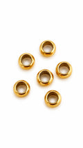 Charm Distanziatori per collana calamita set di 6 pepite in acciaio