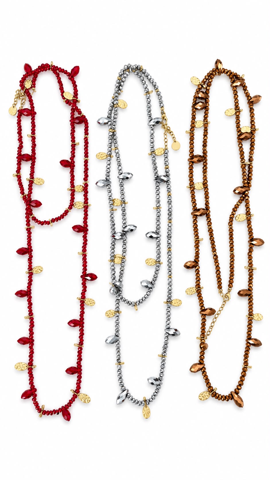 Collana Cristalli Goccia Double