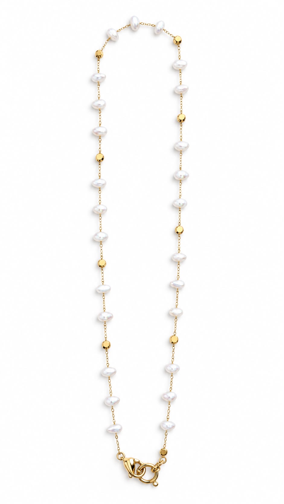 Collana Jolie 60cm doppio moschettone in acciaio 316L