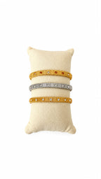 Bracciale Deluxe in acciaio e strass