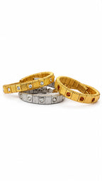 Bracciale Deluxe in acciaio e strass