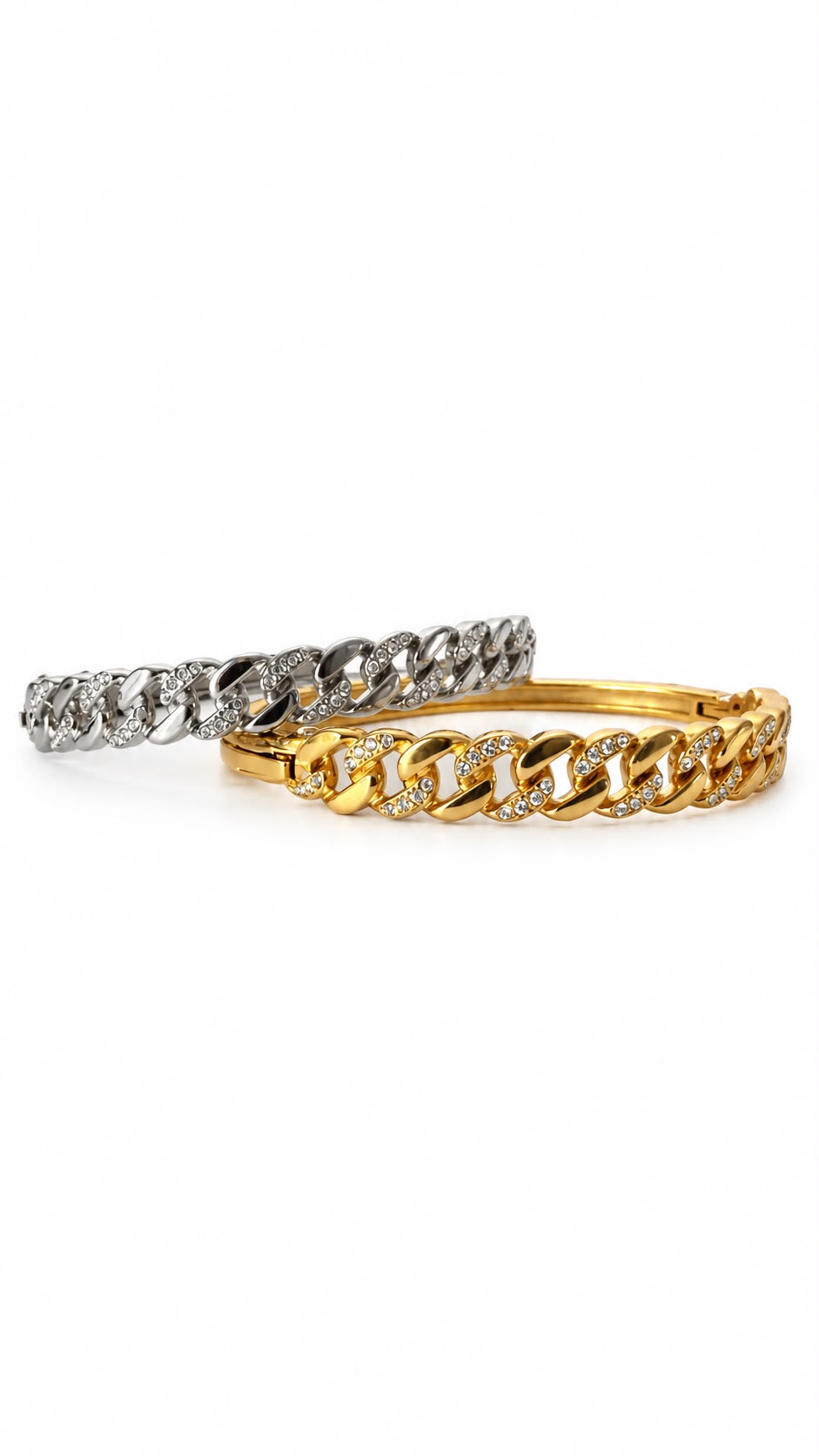 Bracciale Groumette con chiusura a manetta in acciaio