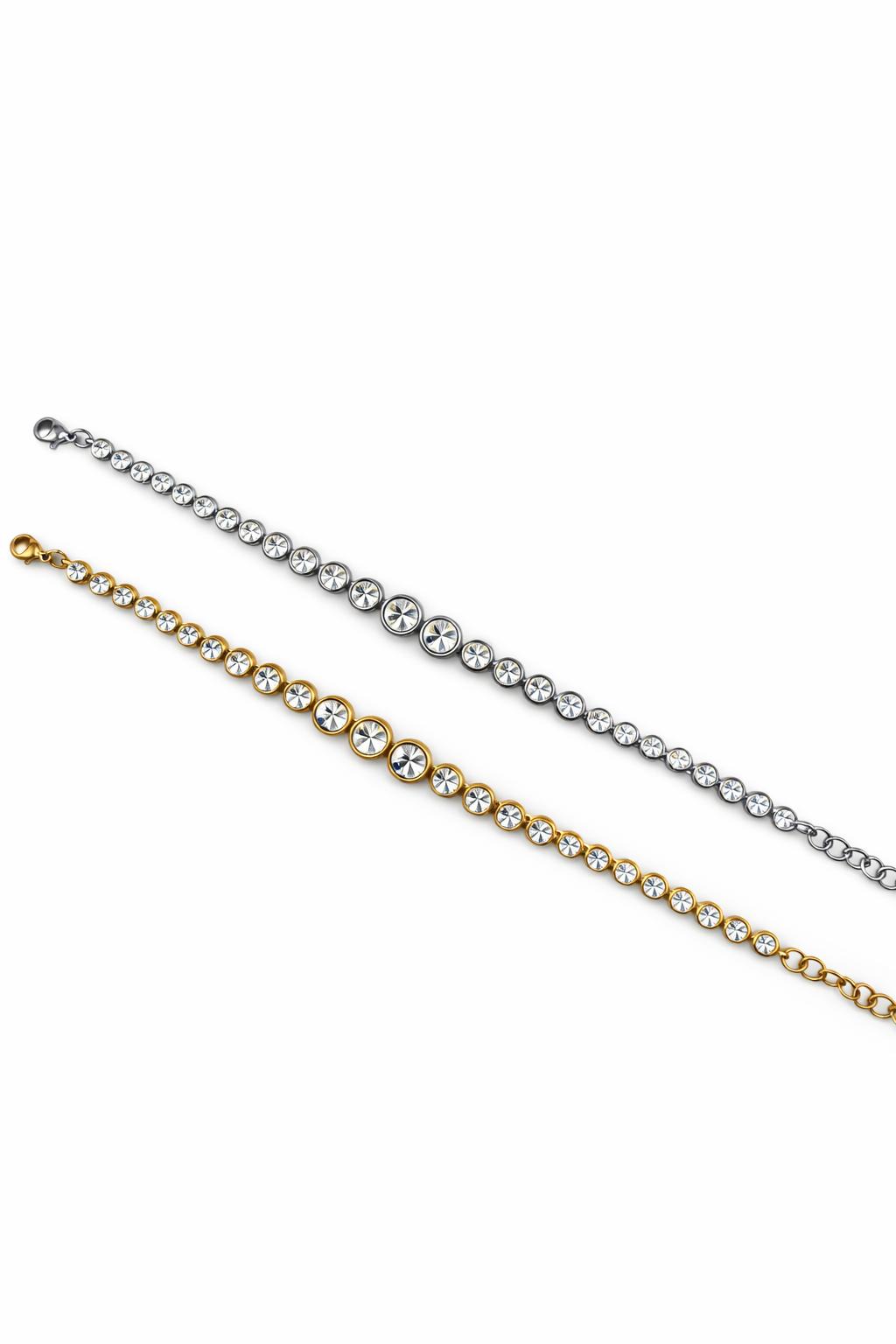 Bracciale punto luce in acciaio