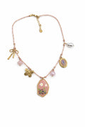 Collana Amelia con ciondoli in Acciaio