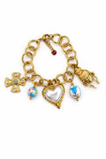 Bracciale cuore perla charm