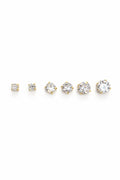 Set Orecchini Zircone in acciaio