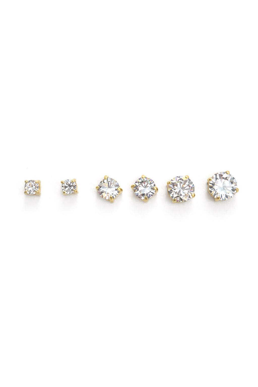 Set Orecchini Zircone in acciaio