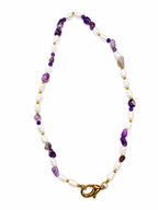Collana Perlina con moschettone apribile in acciaio