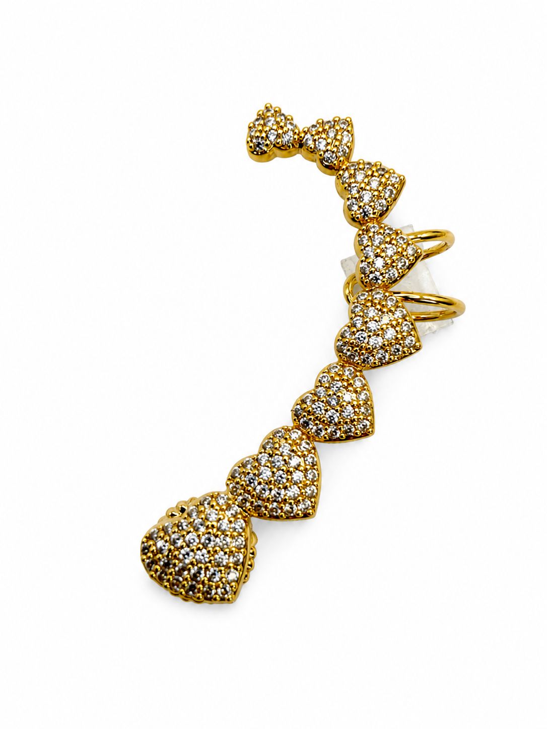 Ear cuff Lobo Cuore Pavè