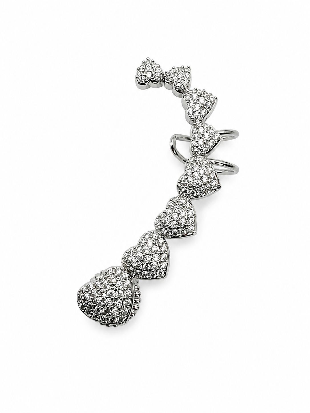 Ear cuff Lobo Cuore Pavè