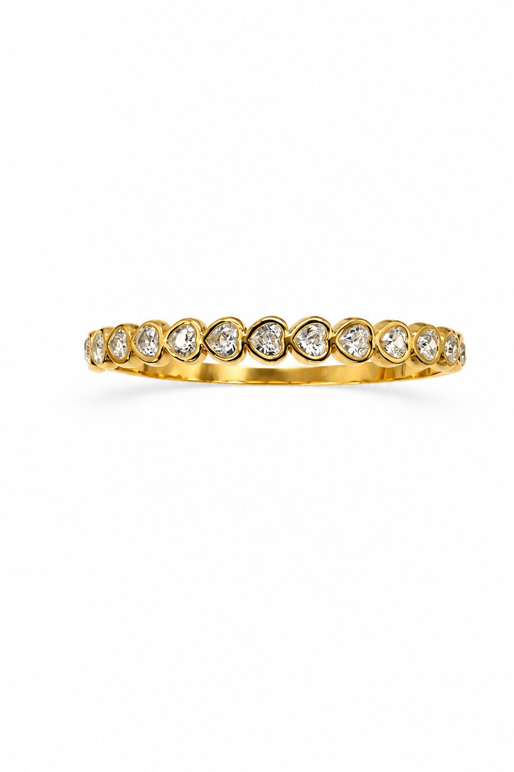 Bracciale Cuore luce chiusura a manetta in acciaio