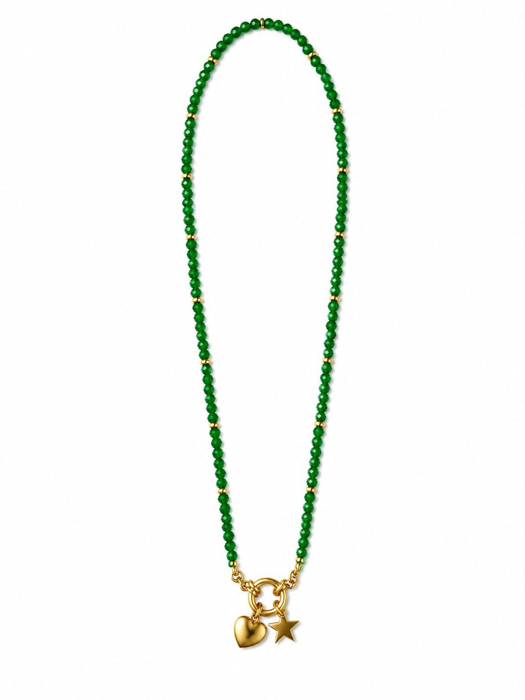 Collana Stella Cuore in acciaio