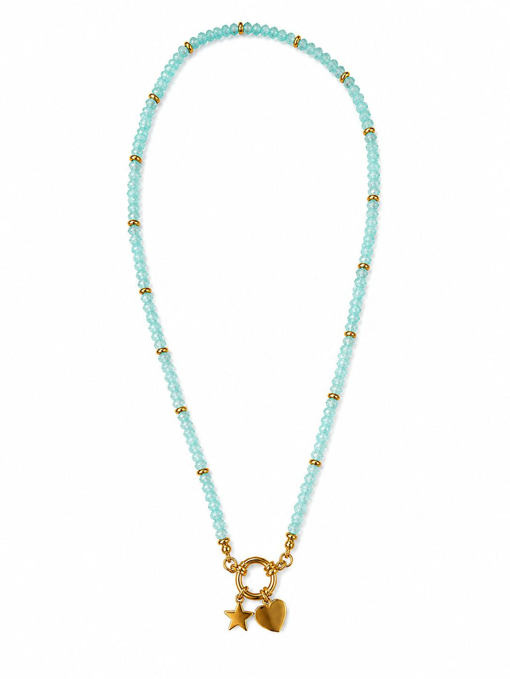 Collana Stella Cuore in acciaio