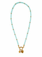 Collana Stella Cuore in acciaio