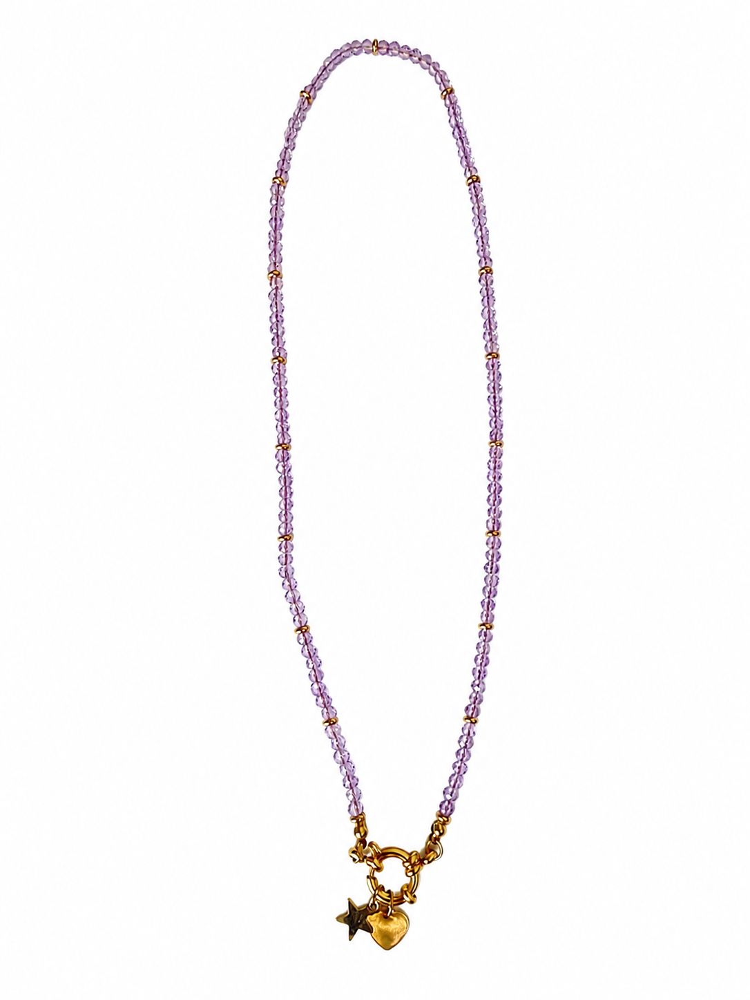 Collana Stella Cuore in acciaio