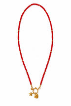 Collana Stella Cuore in acciaio