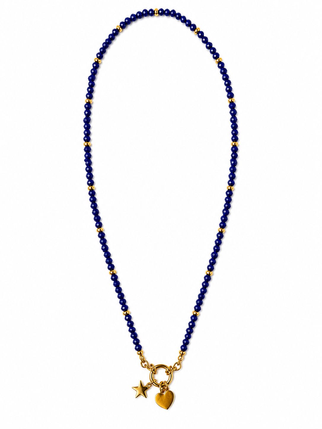Collana Stella Cuore in acciaio