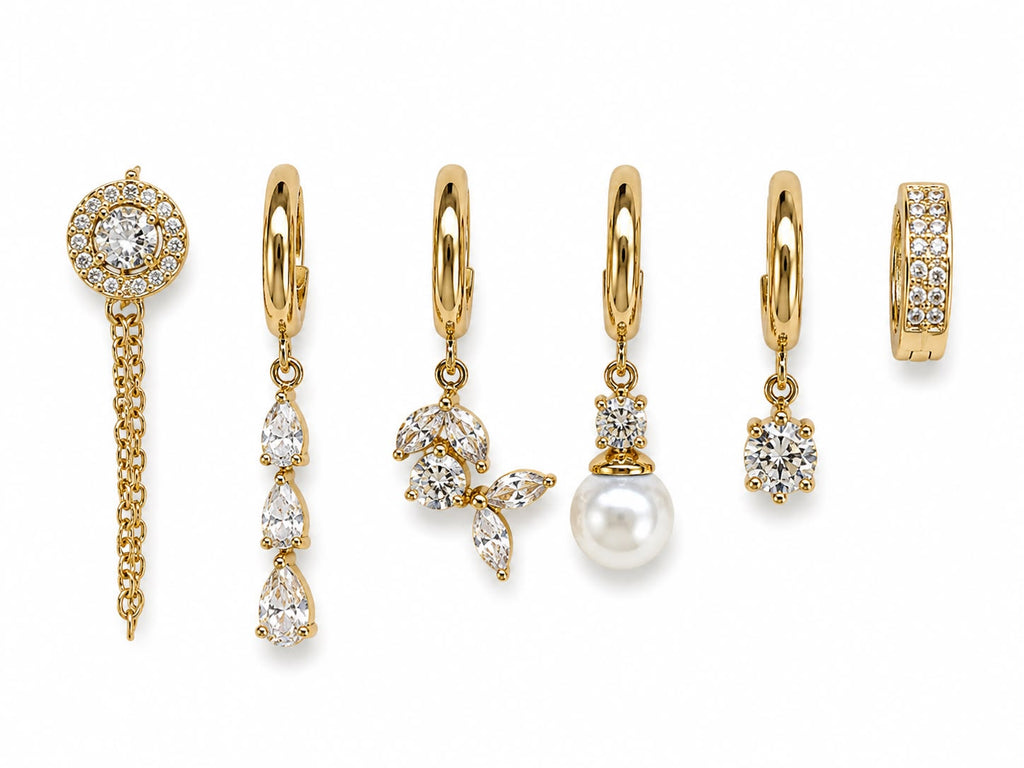 Set Orecchini Luce Perla in acciaio
