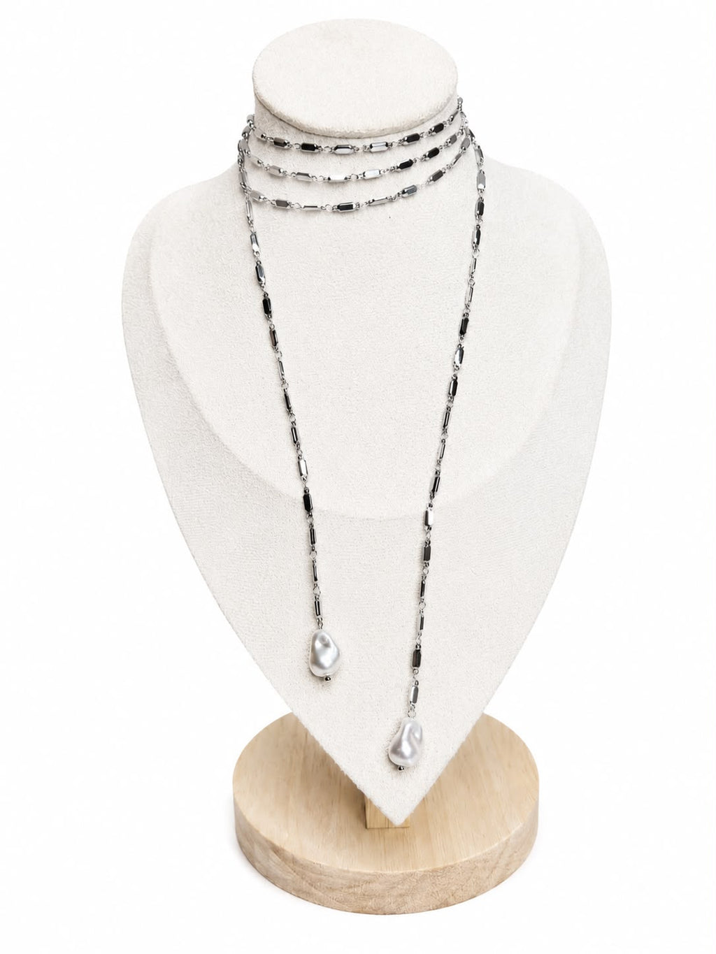 Collana Divina Perla multiuso in acciaio 316L