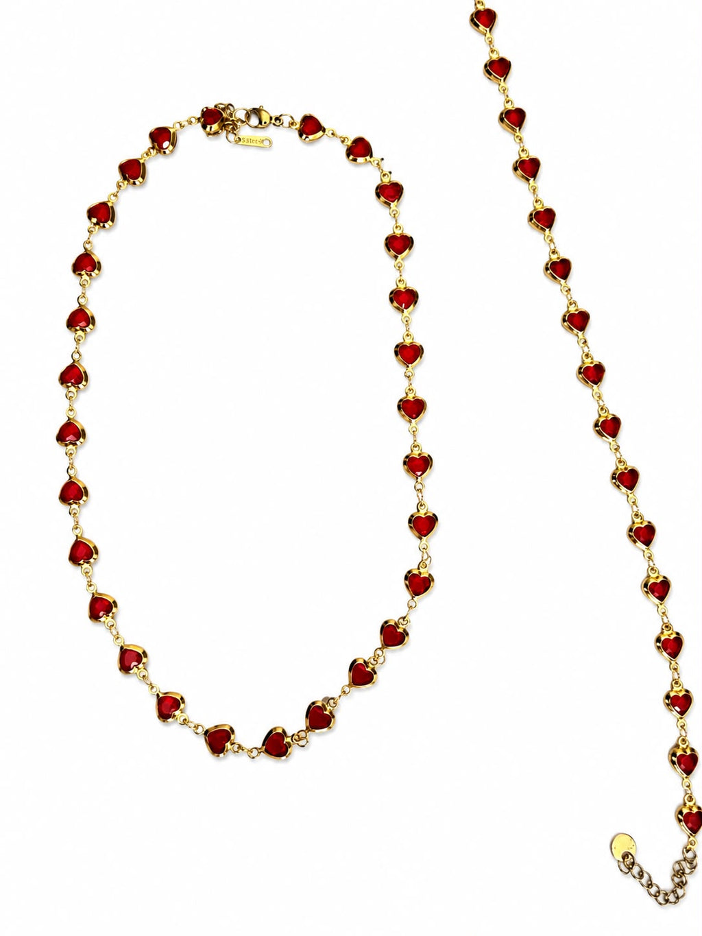 Combo Collana e Cavigliera Cuoricini
