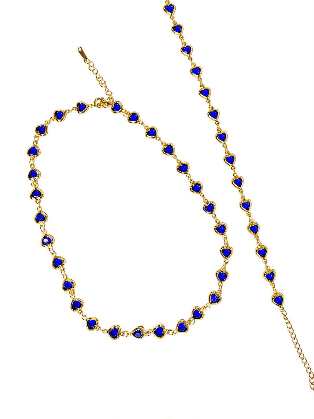 Combo Collana e Cavigliera Cuoricini