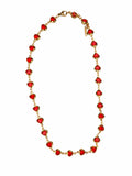 Collana Amorina Cuori Colorati Acciaio Dorata Gold